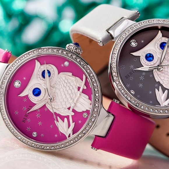 Women\'s Custom Engraved Owl Dial Watch main image 6